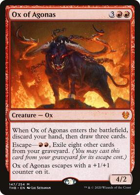 Ox of Agonas card from Theros Beyond Death