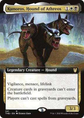 Kunoros, Hound of Athreos (Extended Art) card from Theros Beyond Death