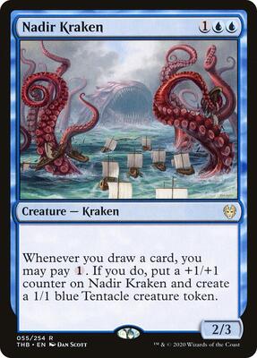 Nadir Kraken card from Theros Beyond Death