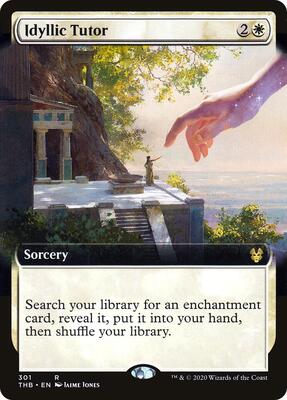 Idyllic Tutor (Extended Art) card from Theros Beyond Death