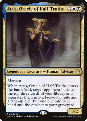 Atris, Oracle of Half-Truths card from Theros Beyond Death