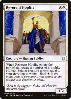 Reverent Hoplite card from Theros Beyond Death