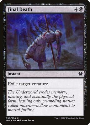 Final Death card from Theros Beyond Death