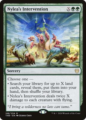 Nylea's Intervention card from Theros Beyond Death