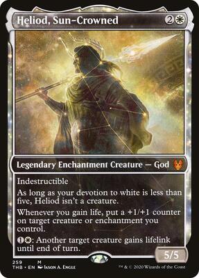 Heliod, Sun-Crowned (Showcase) card from Theros Beyond Death