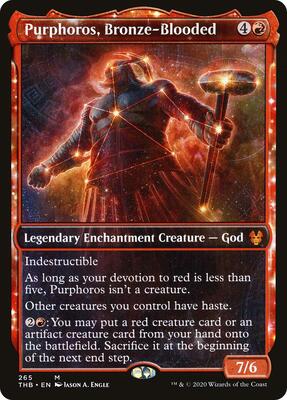 Purphoros, Bronze-Blooded (Showcase) card from Theros Beyond Death