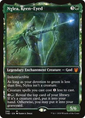 Nylea, Keen-Eyed (Showcase) card from Theros Beyond Death
