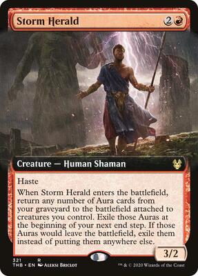 Storm Herald (Extended Art) card from Theros Beyond Death