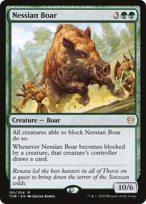 Nessian Boar card from Theros Beyond Death