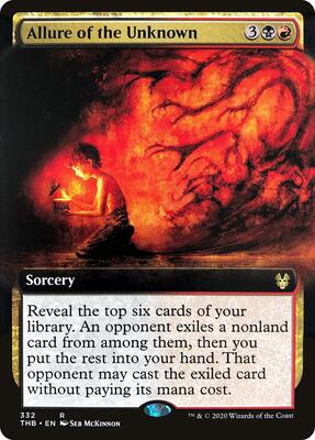 Allure of the Unknown (Extended Art) card from Theros Beyond Death