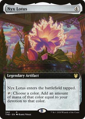 Nyx Lotus (Extended Art) card from Theros Beyond Death