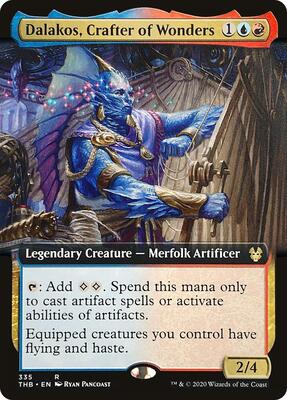 Dalakos, Crafter of Wonders (Extended Art) card from Theros Beyond Death