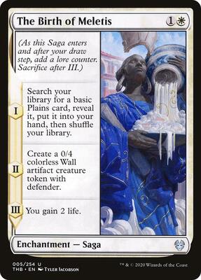 The Birth of Meletis card from Theros Beyond Death