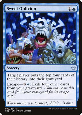 Sweet Oblivion card from Theros Beyond Death
