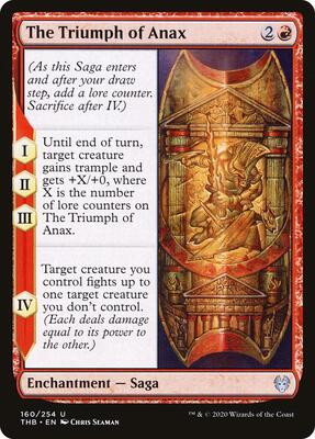 The Triumph of Anax card from Theros Beyond Death