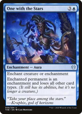 One with the Stars card from Theros Beyond Death