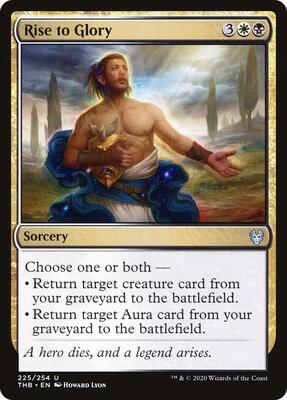 Rise to Glory card from Theros Beyond Death
