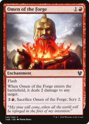 Omen of the Forge card from Theros Beyond Death
