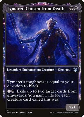 Tymaret, Chosen from Death (Showcase) card from Theros Beyond Death
