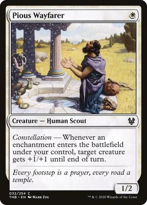 Pious Wayfarer card from Theros Beyond Death
