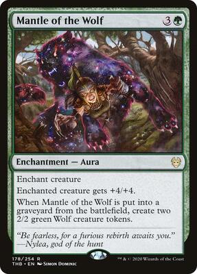 Mantle of the Wolf card from Theros Beyond Death