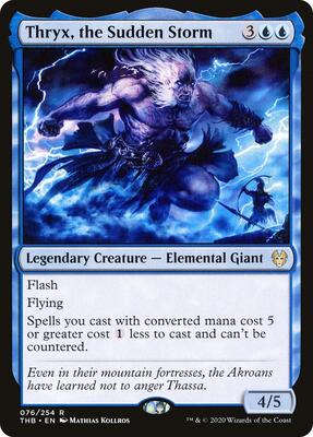 Thryx, the Sudden Storm card from Theros Beyond Death