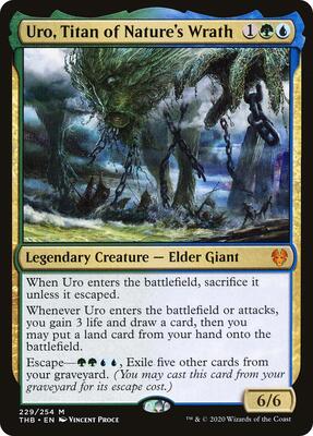 Uro, Titan of Nature's Wrath card from Theros Beyond Death