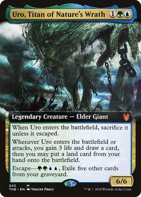 Uro, Titan of Nature's Wrath (Extended Art) card from Theros Beyond Death