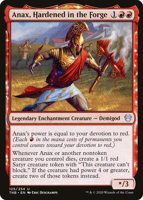 Anax, Hardened in the Forge card from Theros Beyond Death