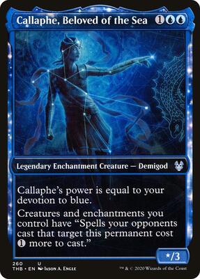 Callaphe, Beloved of the Sea (Showcase) card from Theros Beyond Death