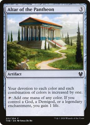 Altar of the Pantheon card from Theros Beyond Death