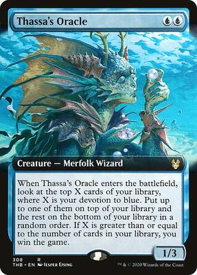 Thassa's Oracle (Extended Art) card from Theros Beyond Death
