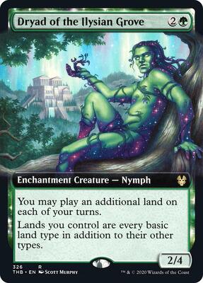Dryad of the Ilysian Grove (Extended Art) card from Theros Beyond Death