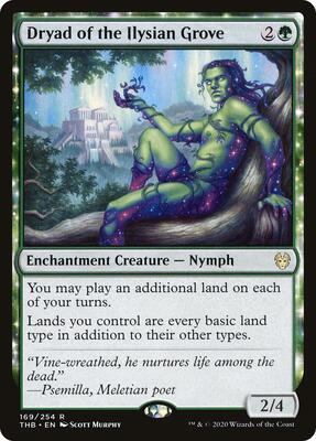 Dryad of the Ilysian Grove card from Theros Beyond Death
