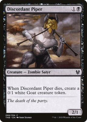 Discordant Piper card from Theros Beyond Death