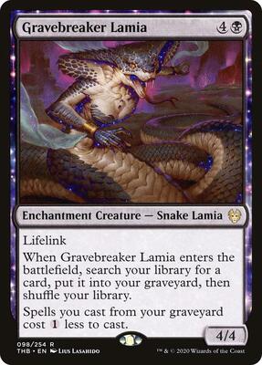 Gravebreaker Lamia card from Theros Beyond Death