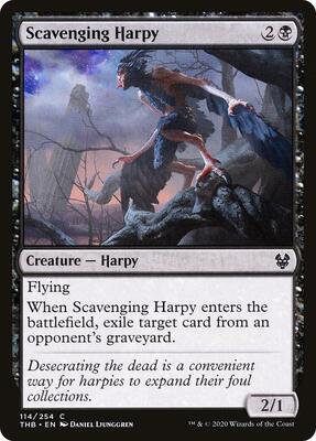 Scavenging Harpy card from Theros Beyond Death