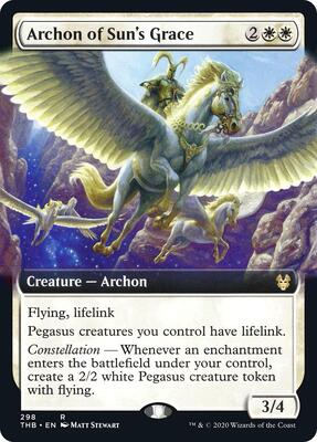 Archon of Sun's Grace (Extended Art) card from Theros Beyond Death