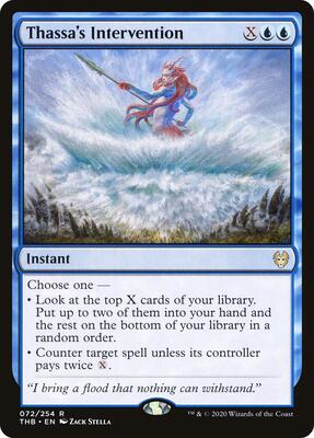 Thassa's Intervention card from Theros Beyond Death