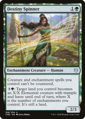 Destiny Spinner card from Theros Beyond Death
