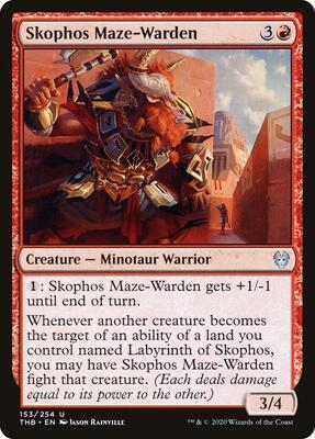 Skophos Maze-Warden card from Theros Beyond Death