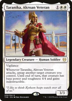 Taranika, Akroan Veteran card from Theros Beyond Death