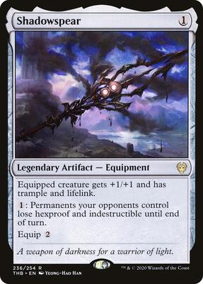 Shadowspear card from Theros Beyond Death