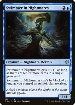 Swimmer in Nightmares card from Theros Beyond Death