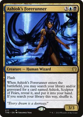 Ashiok's Forerunner card from Theros Beyond Death