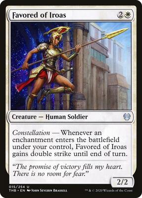 Favored of Iroas card from Theros Beyond Death