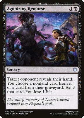Agonizing Remorse card from Theros Beyond Death