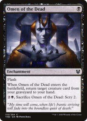 Omen of the Dead card from Theros Beyond Death