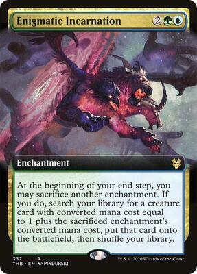 Enigmatic Incarnation (Extended Art) card from Theros Beyond Death