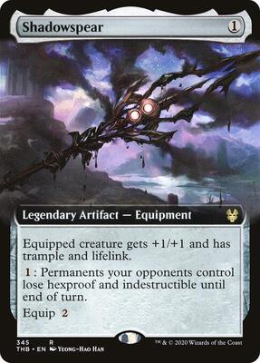 Shadowspear (Extended Art) card from Theros Beyond Death